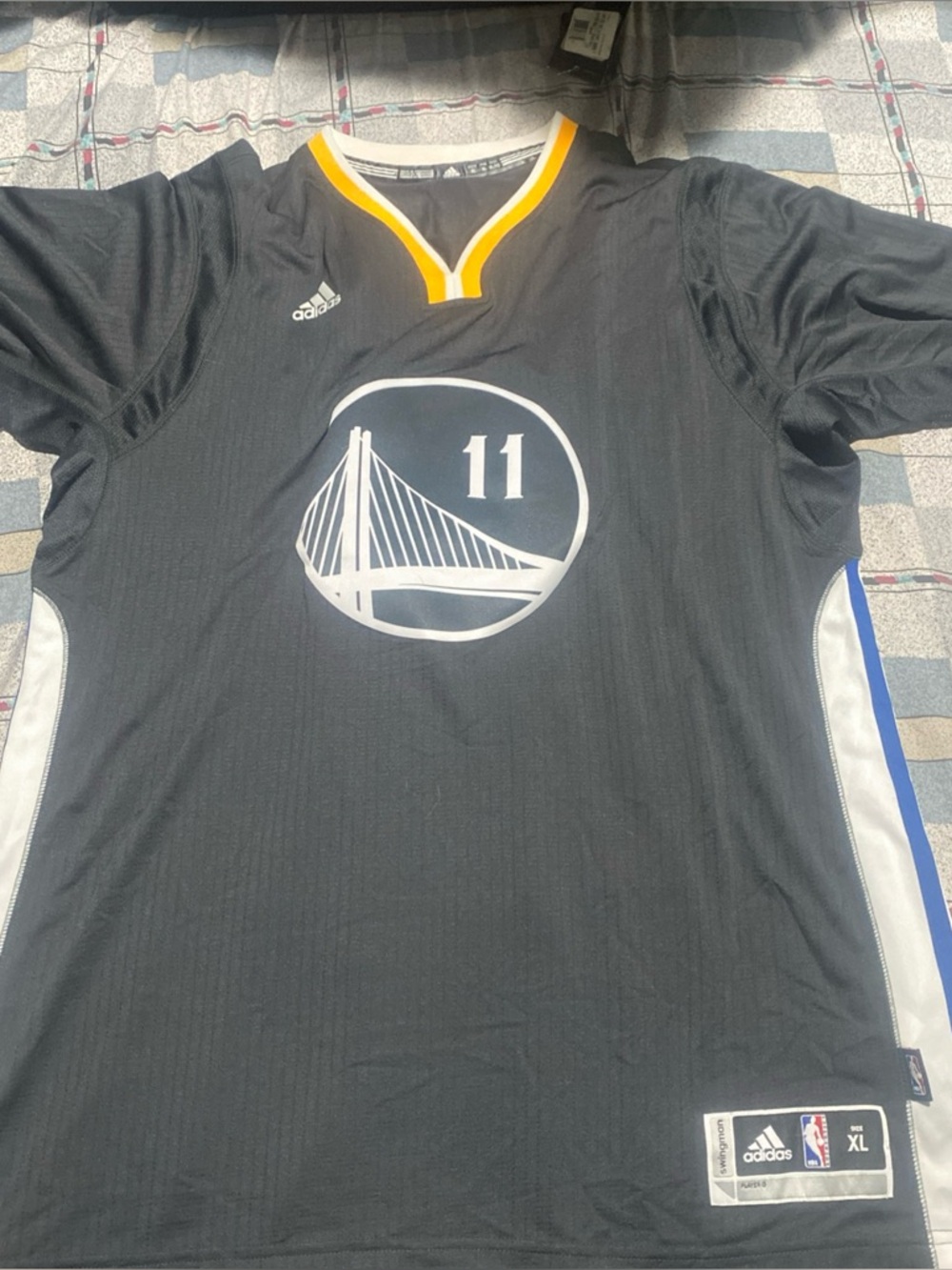New! Klay Thompson Golden State Warriors Sleeved Swingman Jersey Size XL